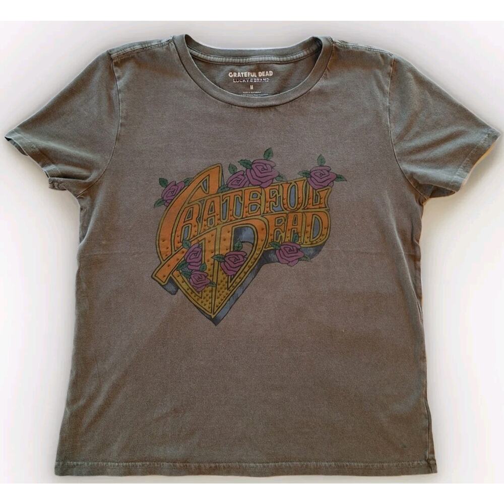 SALE!! LUCKY BRAND NWT Grateful Dead Studded Stretch Ladies Medium Tee